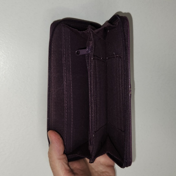 ROSETTI Wallet eggplant color, , pre loved item sold as is - Picture 2 of 2